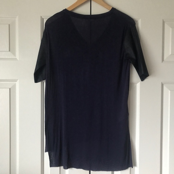 BCBGeneration navy short sleeve top - Picture 6 of 6